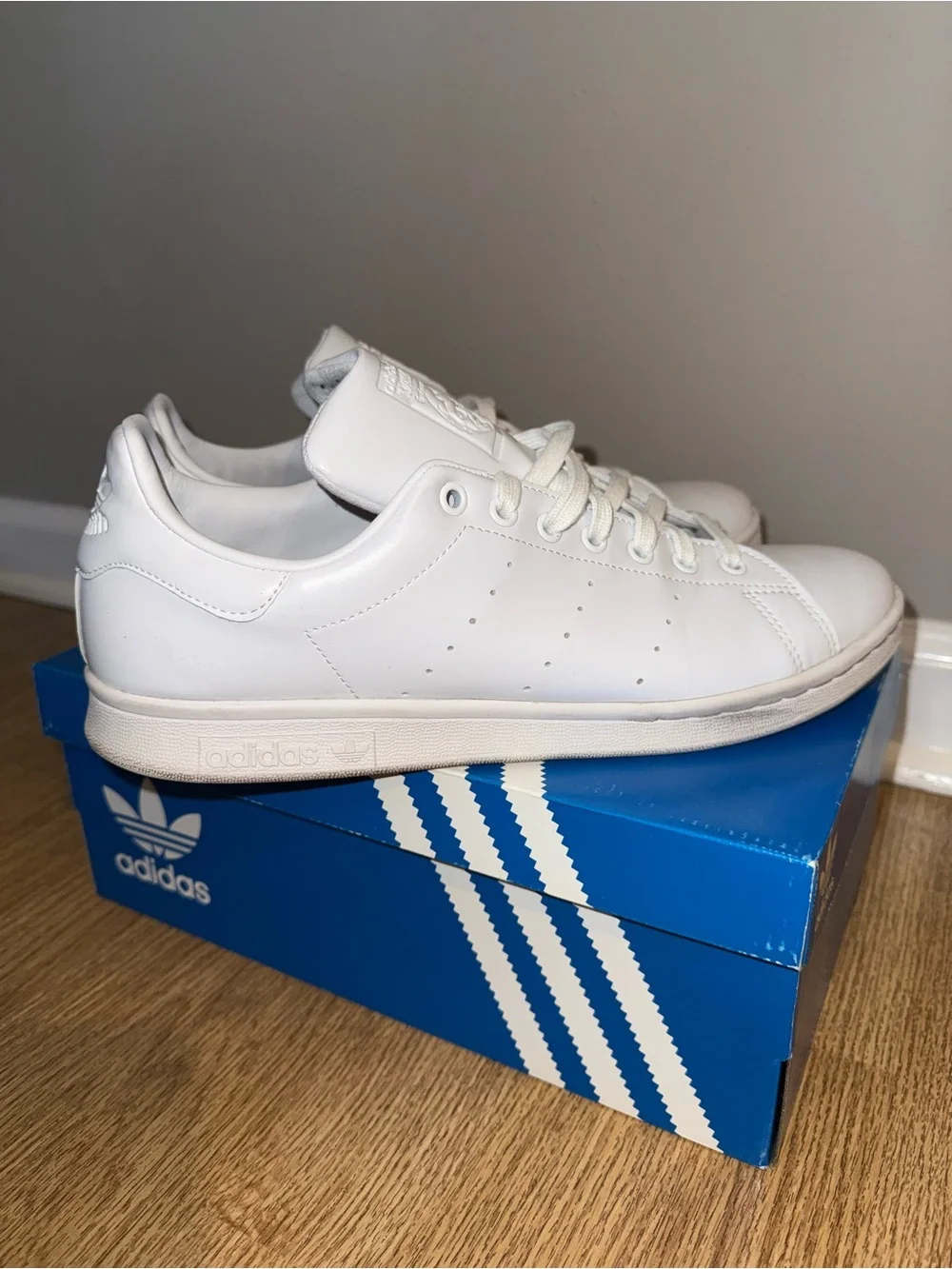 adidas White Leather Men’s Sneakers
